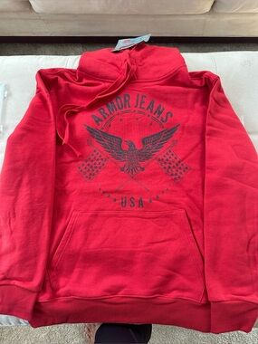 Armor Jeans Red Hoodie – Men’s Large – NWT - Size Large